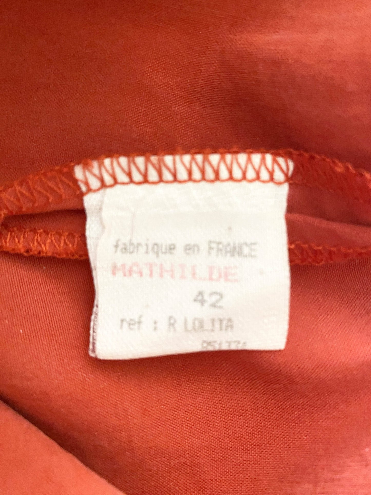 Robe Mathilde Rouge Femme M - Trésor - mode circulaire