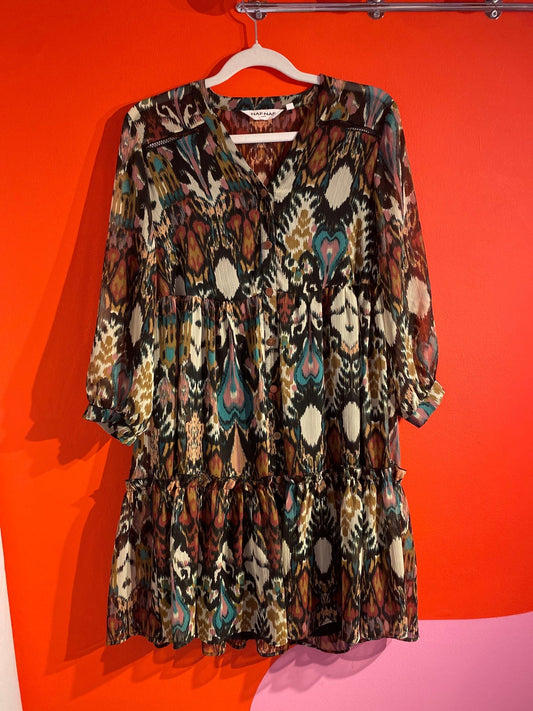 Robe mi - longue Naf Naf multicolore femme - Trésor
