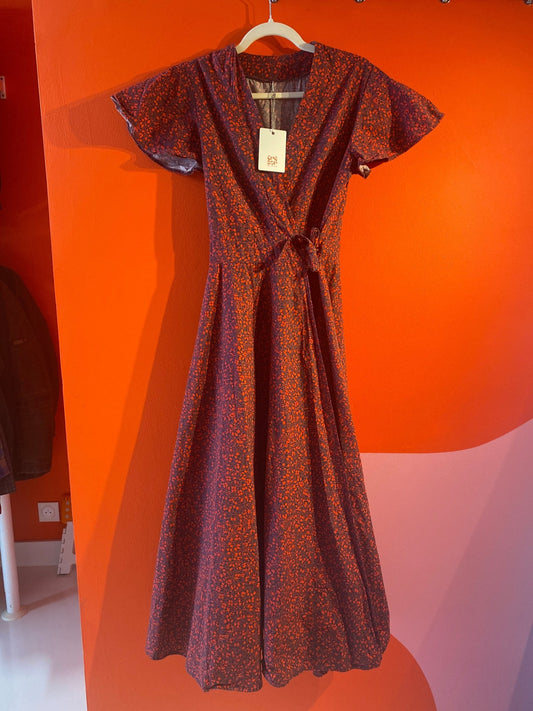 Robe rouge vintage femme S-M - Trésor
