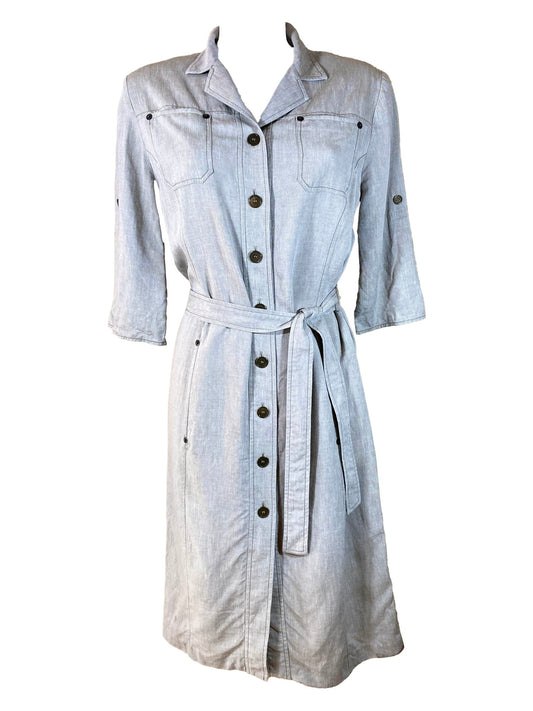 Robe Tencel Devernois Gris - Vert Femme M - L - Trésor - mode circulaire