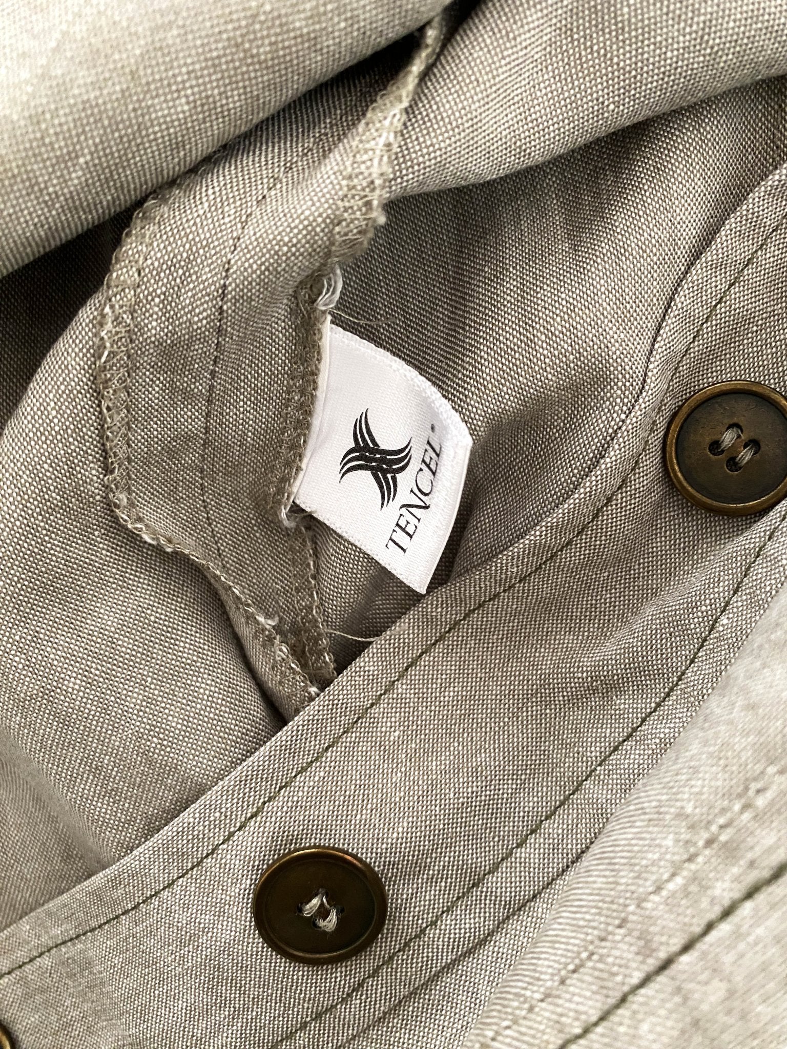 Robe Tencel Devernois Gris - Vert Femme M - L - Trésor - mode circulaire