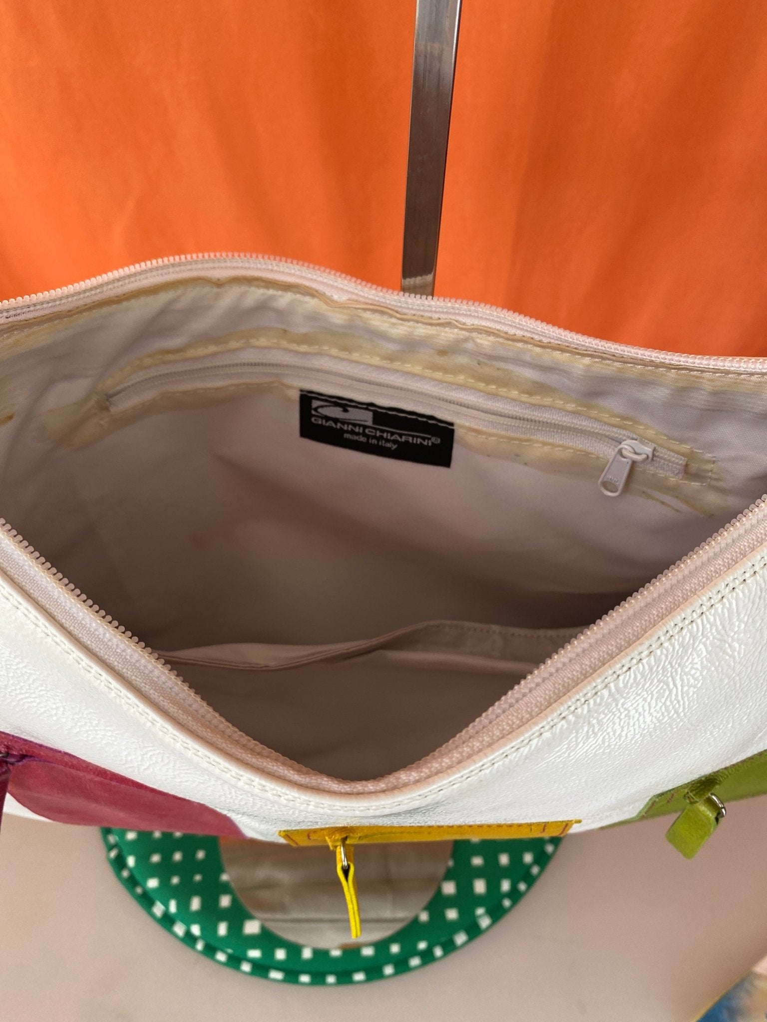 Sac à main vintage Gianni Chiarni vinyle - Trésor