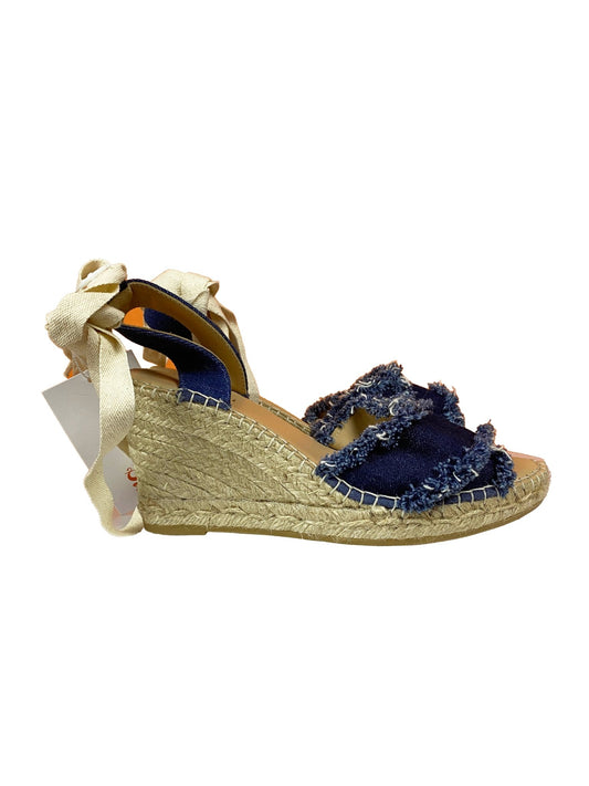 Sandales à talons compensés Minelli denim Femme 39 - Trésor