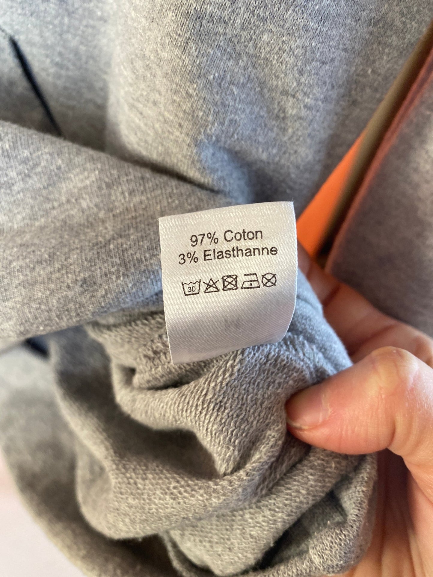 Sweat à capuche Cocorico mixte gris M - Trésor