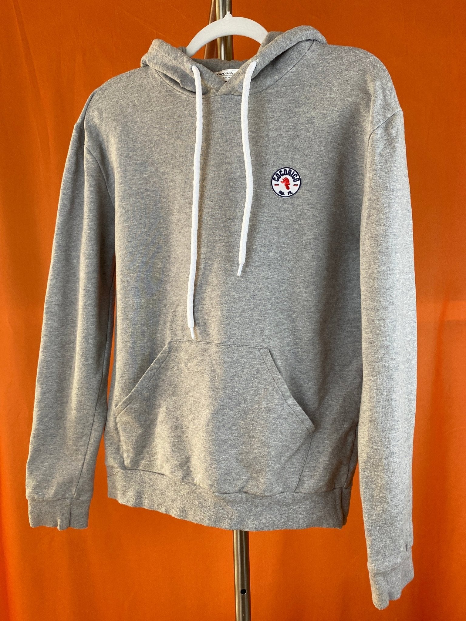 Sweat à capuche Cocorico mixte gris M - Trésor