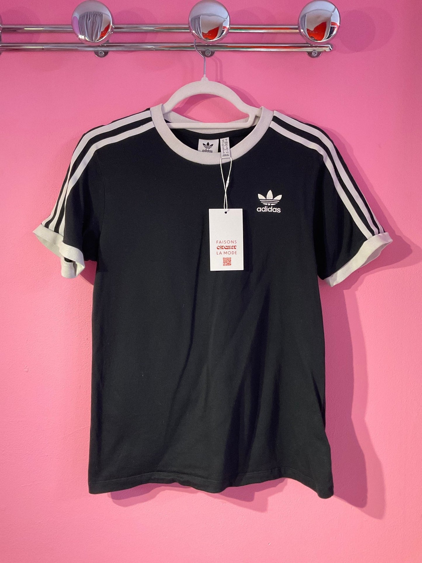 T-shirt Adidas noir femme M - Trésor