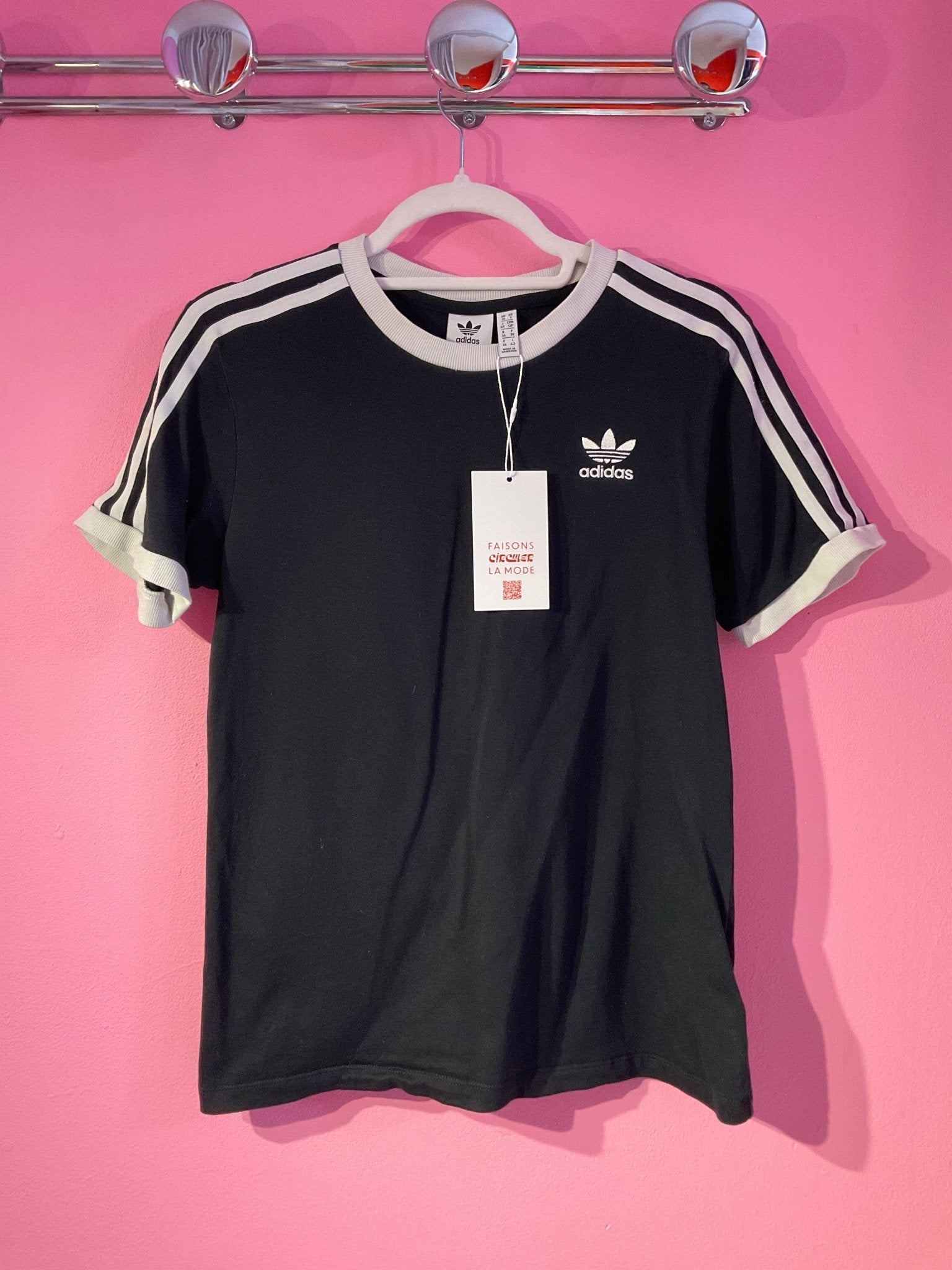T-shirt Adidas noir femme M - Trésor