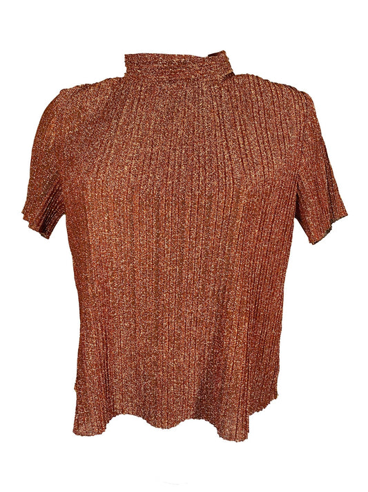 Top brillant Daphnea Orange Femme M - L - Trésor