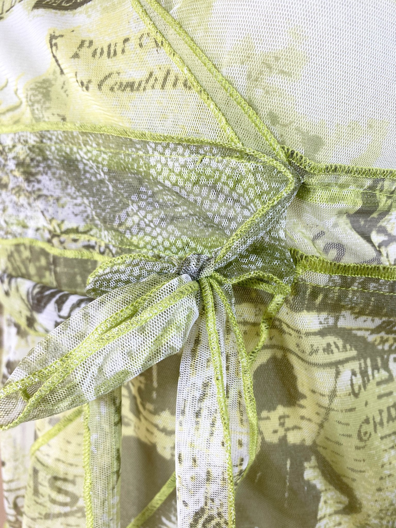 Top cache - coeur Sans marque vintage Vert Femme M - Trésor - mode circulaire