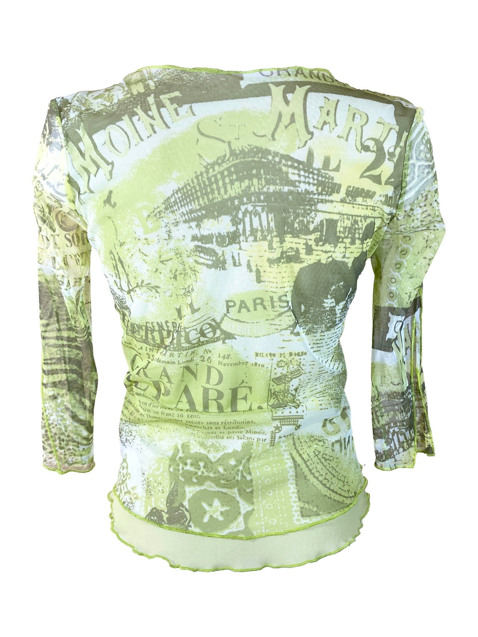 Top cache - coeur Sans marque vintage Vert Femme M - Trésor - mode circulaire