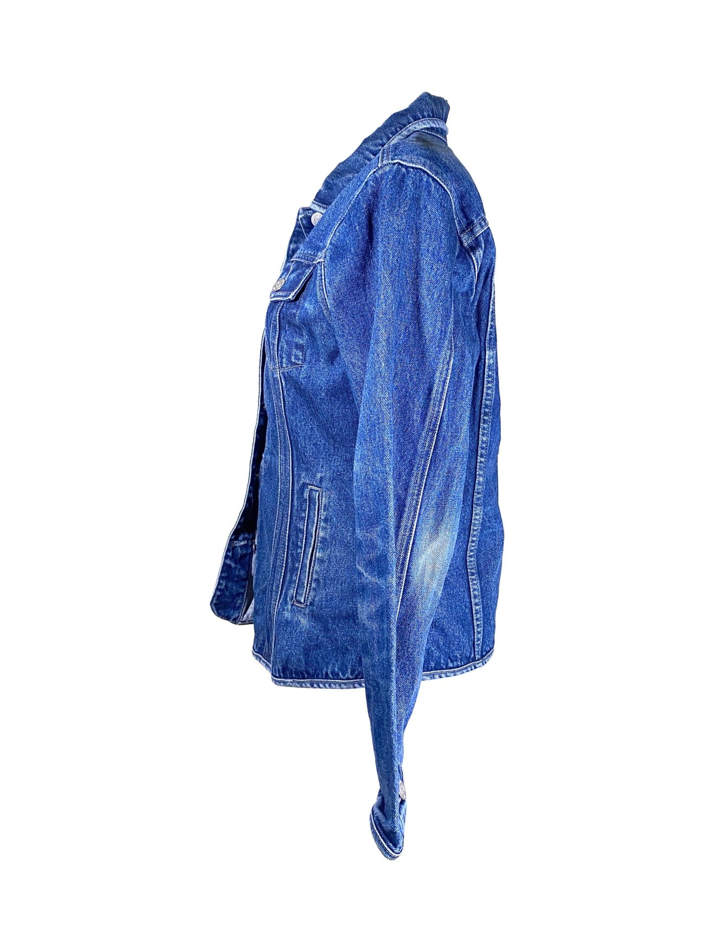 Veste en jean cintrée Ici et maintenant Bleu Femme L - Trésor