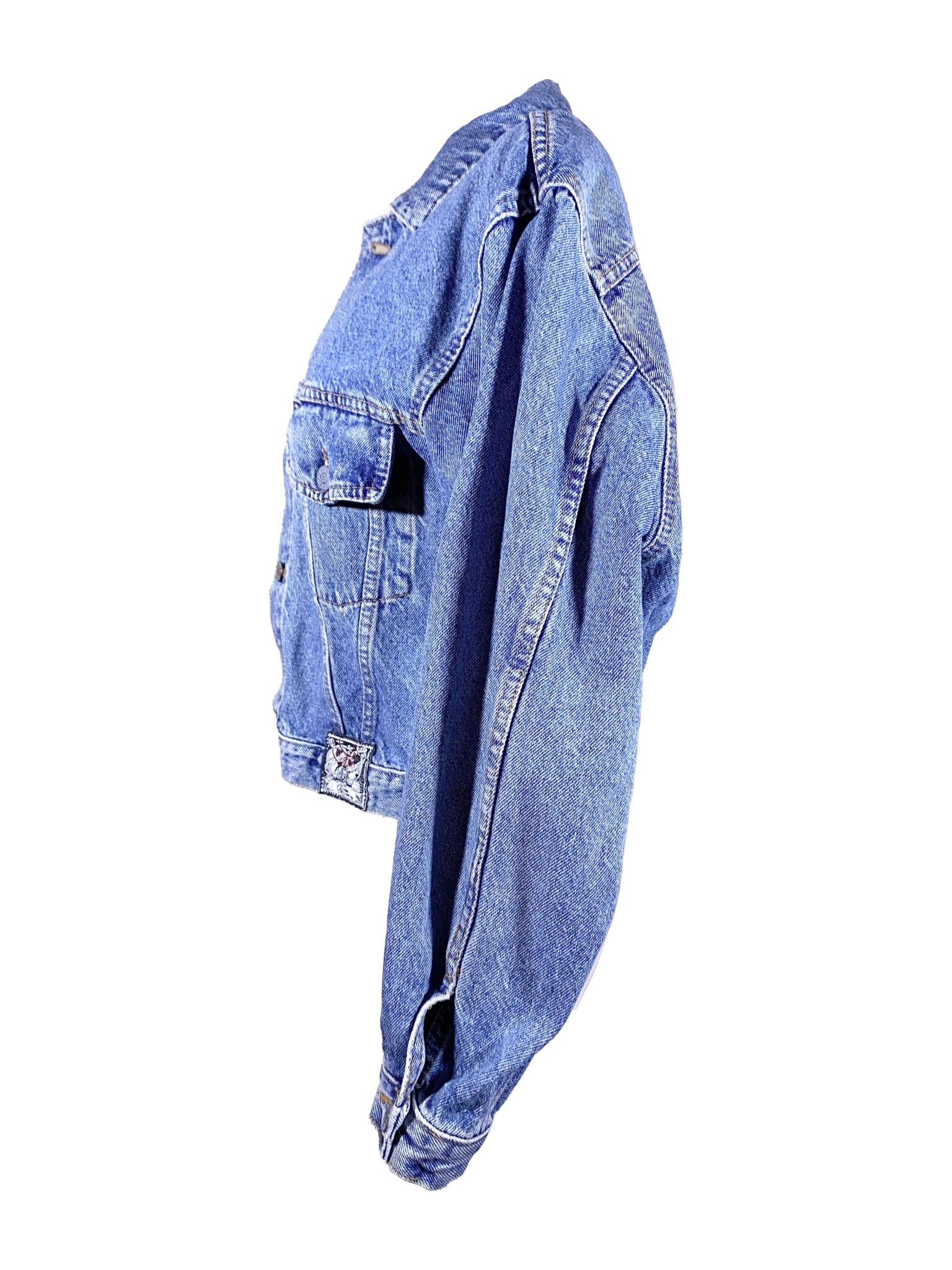 Veste en jean vintage Ober Bleue Femme M - Trésor - mode circulaire