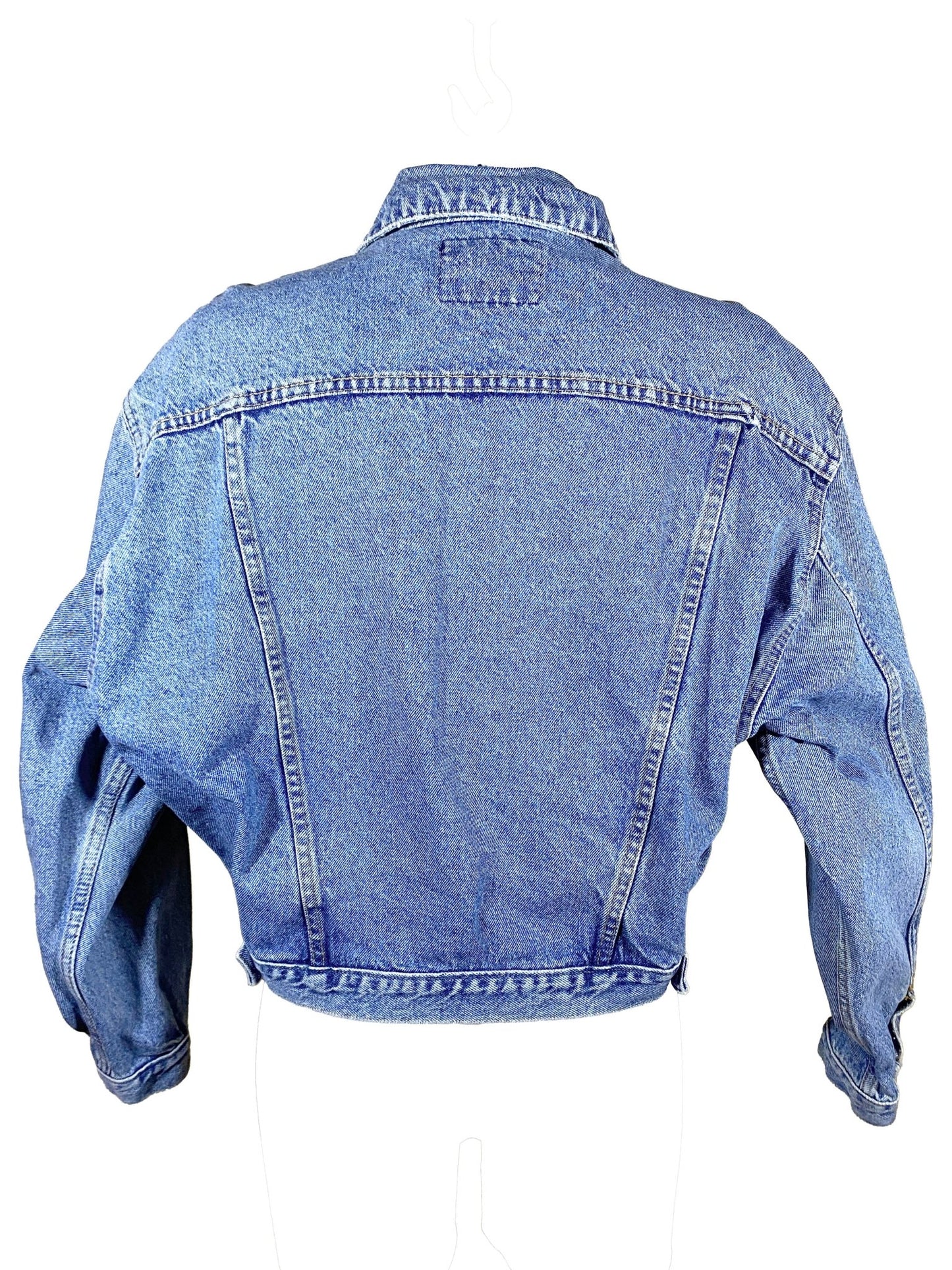 Veste en jean vintage Ober Bleue Femme M - Trésor - mode circulaire